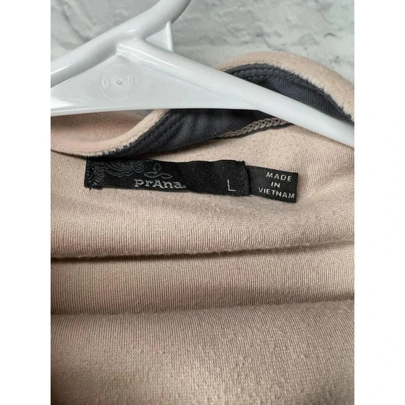 Prana Phoenix velour pullover pink mock neck Sweater size L. - Picture 6 of 8